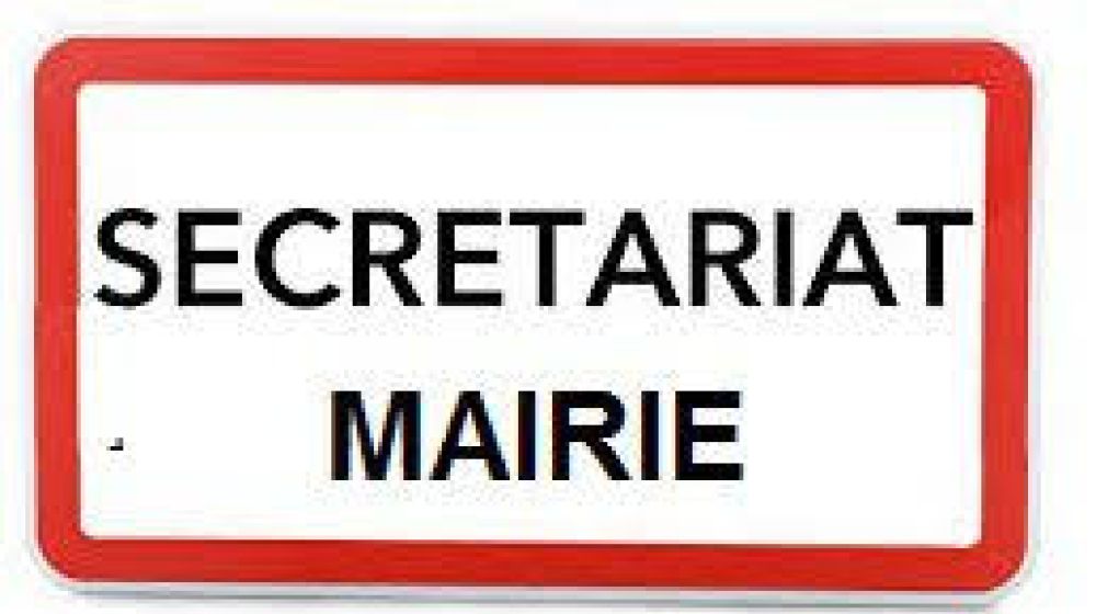 HORAIRES D'OUVERTURE DU SECRETARIAT DE MAIRIE