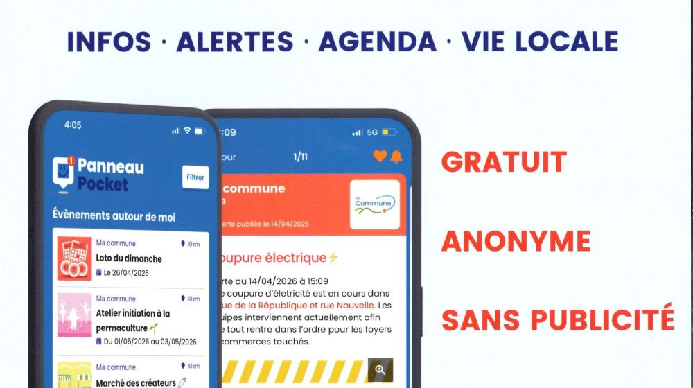 PANNEAUPOCKET disponible pour votre commune
