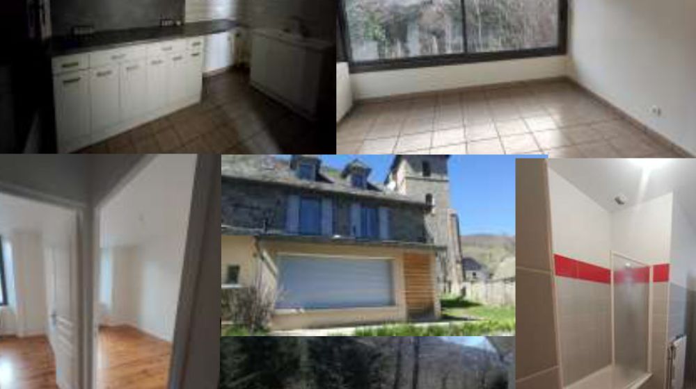 A louer T4 de 109 m2 + terrain sur la commune de Saint-Jacques-des-Blats.