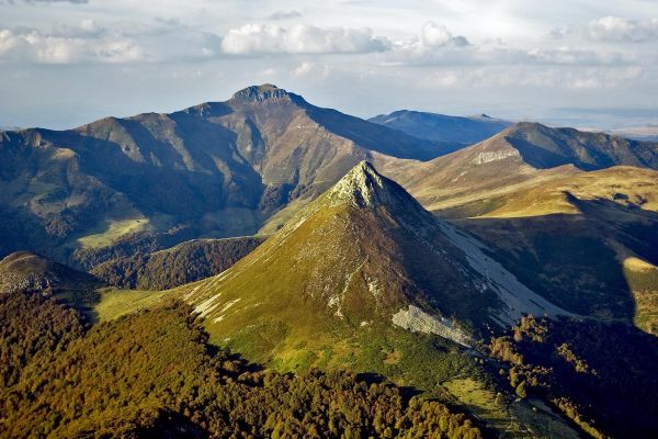 Puy Griou, vue aérienne ©Frédéric Lécuyer